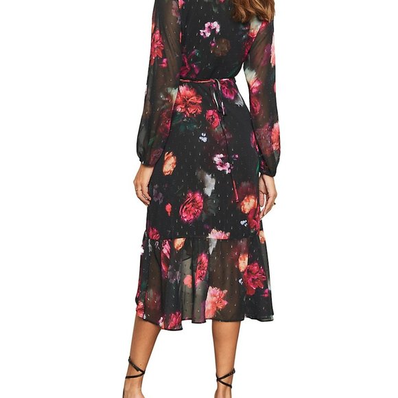 Similar to Ted Baker New With Tags: Lipsy Floral Wrap Midi Dress - Picture 2 of 9